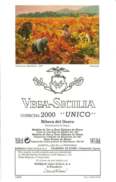 Vega Sicilia Único 2000 Magnum